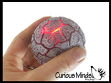 Nee-Doh Magma Volcano - Soft Gel Filled Stress Ball with Mesh Web That Lights Up - Ultra Squishy Light Up Relaxing Sensory Fidget Stress Toy Needoh