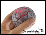 Nee-Doh Magma Volcano - Soft Gel Filled Stress Ball with Mesh Web That Lights Up - Ultra Squishy Light Up Relaxing Sensory Fidget Stress Toy Needoh