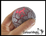 Nee-Doh Magma Volcano - Soft Gel Filled Stress Ball with Mesh Web That Lights Up - Ultra Squishy Light Up Relaxing Sensory Fidget Stress Toy