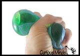 Nee-Doh Magma Volcano - Soft Gel Filled Stress Ball with Mesh Web That Lights Up - Ultra Squishy Light Up Relaxing Sensory Fidget Stress Toy Needoh