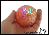 Nee-Doh Magma Volcano - Soft Gel Filled Stress Ball with Mesh Web That Lights Up - Ultra Squishy Light Up Relaxing Sensory Fidget Stress Toy