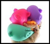 Nee-Doh Pig Dig it Soft Doh Filled Stretch Ball - Ultra Squishy and Moldable Relaxing Sensory Fidget Stress Toy