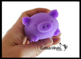 Nee-Doh Pig Dig it Soft Doh Filled Stretch Ball - Ultra Squishy and Moldable Relaxing Sensory Fidget Stress Toy