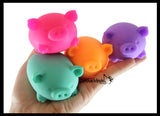 Nee-Doh Pig Dig it Soft Doh Filled Stretch Ball - Ultra Squishy and Moldable Relaxing Sensory Fidget Stress Toy