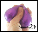 Nee Doh Shimmer - Metallic Glitter Thick Gel-Filled Squeeze Stress Balls  -  Sensory, Stress, Fidget Toy
