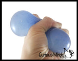 Nee Doh Shimmer - Metallic Glitter Thick Gel-Filled Squeeze Stress Balls  -  Sensory, Stress, Fidget Toy
