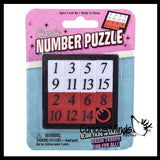 Classic Number Slide Puzzle - Games - Problem-Solving Brain Teaser Logic Toys - Travel Toy Fidget