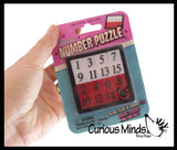 Classic Number Slide Puzzle - Games - Problem-Solving Brain Teaser Logic Toys - Travel Toy Fidget