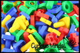 96 Piece Bag of Nuts and Bolts Toy - Jumbo Plastic Matching Fine Motor Toy