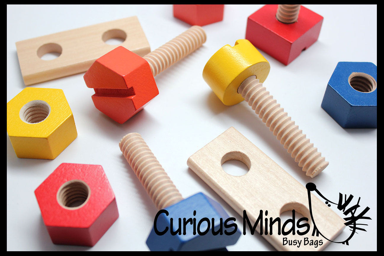 Large Wood Nuts And Bolts Fine Motor Montessori Activity For Toddler large-wood-nuts-and-bolts-fine-motor-montessori-activity-for-toddler