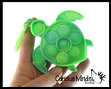 LAST CHANCE - LIMITED STOCK - SALE  - Tie Dye Cute Ocean Animal on Clips Theme Bubble Pop Game - Silicone Push Poke Bubble Wrap Fidget Toy - Press Bubbles to Pop the Bubbles Down Then Flip it over and Do it Again - Bubble Popper Sensory Stress Toy