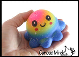 Squid and Octopus Stress Balls - Doh Filled Squeeze Stress Balls  -  Sensory, Stress, Fidget Toy Super Soft