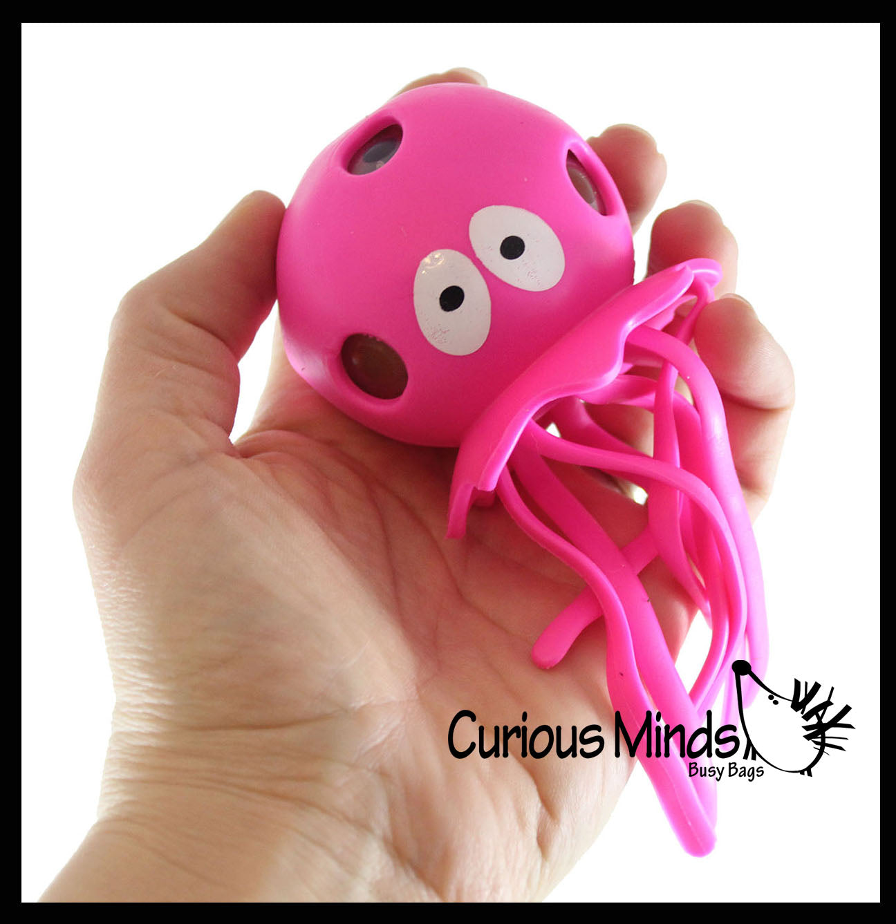 Octopus Water Bead Filled Squeeze Stress Ball -Mesh and Tentacles