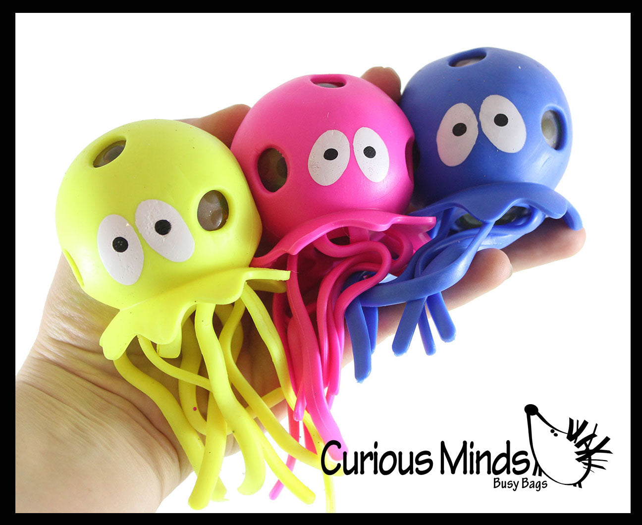 Octopus Water Bead Filled Squeeze Stress Ball -Mesh and Tentacles