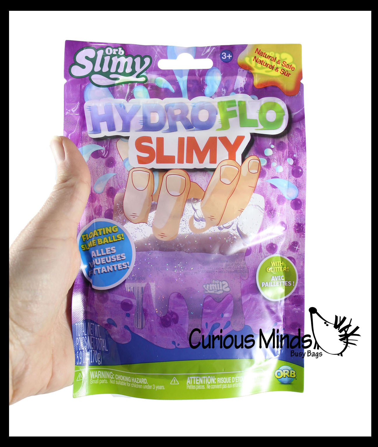 Orb slimy glitter slime ball hot sale