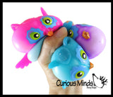 LAST CHANCE - LIMITED STOCK - SALE  - Cute Owl Doh Stress Stretch Ball - Moldable Pinch Poke Sensory Fidget Toy Doughy