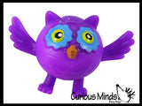 LAST CHANCE - LIMITED STOCK - SALE  - Cute Owl Doh Stress Stretch Ball - Moldable Pinch Poke Sensory Fidget Toy Doughy