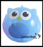 LAST CHANCE - LIMITED STOCK - Cute Owl Splat Ball -  Water Filled Splat Stress Ball - Throw to Make it Splat and Watch it Come Back