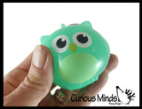 LAST CHANCE - LIMITED STOCK - Cute Owl Splat Ball -  Water Filled Splat Stress Ball - Throw to Make it Splat and Watch it Come Back