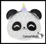 Panda Unicorn Theme Bubble Pop Fidget Toy - Cute Silicone Push Poke Bubble Wrap Fidget Toy - Press Bubbles to Pop - Bubble Popper Sensory Stress Toy
