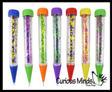 Flowing Compound Motion Pen - Filled with Moving Stuff - Soothing and Calming Motion Pen - Liquid Timer Sensory Office Toy - Visual Stimulation