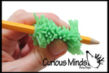 LAST CHANCE - LIMITED STOCK  - SALE - Jumbo Soft Puffer Pencil Grip - Sensory School Supply or Prize Grips
