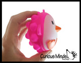 Penguin Bubble Pop Ball -  Cute Winter Animal Bubble Poppers on Ball Squeeze to Pop - Silicone Push Poke Bubble Wrap Fidget Toy - Press Bubbles to Pop - Bubble Popper Sensory Stress Toy
