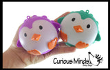 Penguin Bubble Pop Ball -  Cute Winter Animal Bubble Poppers on Ball Squeeze to Pop - Silicone Push Poke Bubble Wrap Fidget Toy - Press Bubbles to Pop - Bubble Popper Sensory Stress Toy