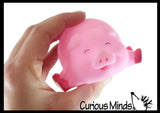LAST CHANCE - LIMITED STOCK - Pig Animal Ball Popper Shooter Toy - Put Ball in Butt and Squeeze to Shoot it Out - Funny Gift