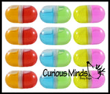LAST CHANCE - LIMITED STOCK -  / SALE - 2 Tone Pill Slime - Duel Color Putty / Slime - Take a Chill Pill