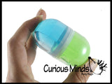 LAST CHANCE - LIMITED STOCK -  / SALE - 2 Tone Pill Slime - Duel Color Putty / Slime - Take a Chill Pill