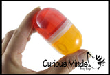 LAST CHANCE - LIMITED STOCK -  / SALE - 2 Tone Pill Slime - Duel Color Putty / Slime - Take a Chill Pill