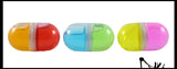 LAST CHANCE - LIMITED STOCK -  / SALE - 2 Tone Pill Slime - Duel Color Putty / Slime - Take a Chill Pill