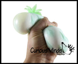 Set of 3 Cute Pineapple Stress Balls -  Sensory, Stress, Fidget Toy Super Soft - Water Bead - Foam - Fruit