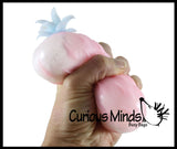 Set of 3 Cute Pineapple Stress Balls -  Sensory, Stress, Fidget Toy Super Soft - Water Bead - Foam - Fruit