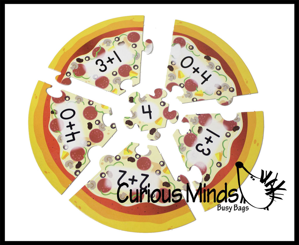 LAST CHANCE - LIMITED STOCK - / SALE - Addition Pizza Puzzle - Early Math - Early Childhood Teacher Supply