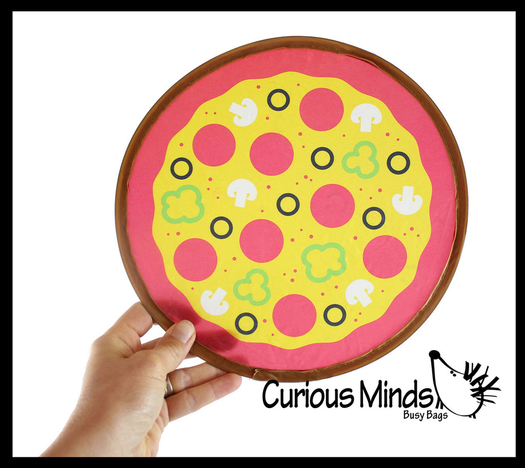 LAST CHANCE - LIMITED STOCK - Pizza Flyer - Pocket Foldable Flying Disc - Throwing Toy - Fun Outdoor Toy