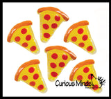 LAST CHANCE - LIMITED STOCK  - SALE - Pizza Slice Water Bead Filled Squeeze Stress Balls  -  Sensory, Stress, Fidget Junk Food Toy