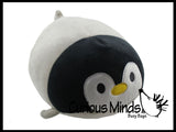 LAST CHANCE - LIMITED STOCK  - SALE - Chubby Plush Penguin Stuffed Animal Toy - Soft Squishy Roll Animal