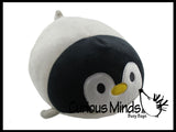 Chubby Plush Penguin Stuffed Animal Toy - Soft Squishy Roll Animal