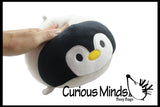 LAST CHANCE - LIMITED STOCK  - SALE - Chubby Plush Penguin Stuffed Animal Toy - Soft Squishy Roll Animal