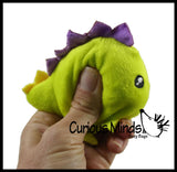 LAST CHANCE - LIMITED STOCK -  3" Plush Dinosaur Squishy Slow Rise Foam Stuffed Animals-  Sensory, Stress, Fidget Toy