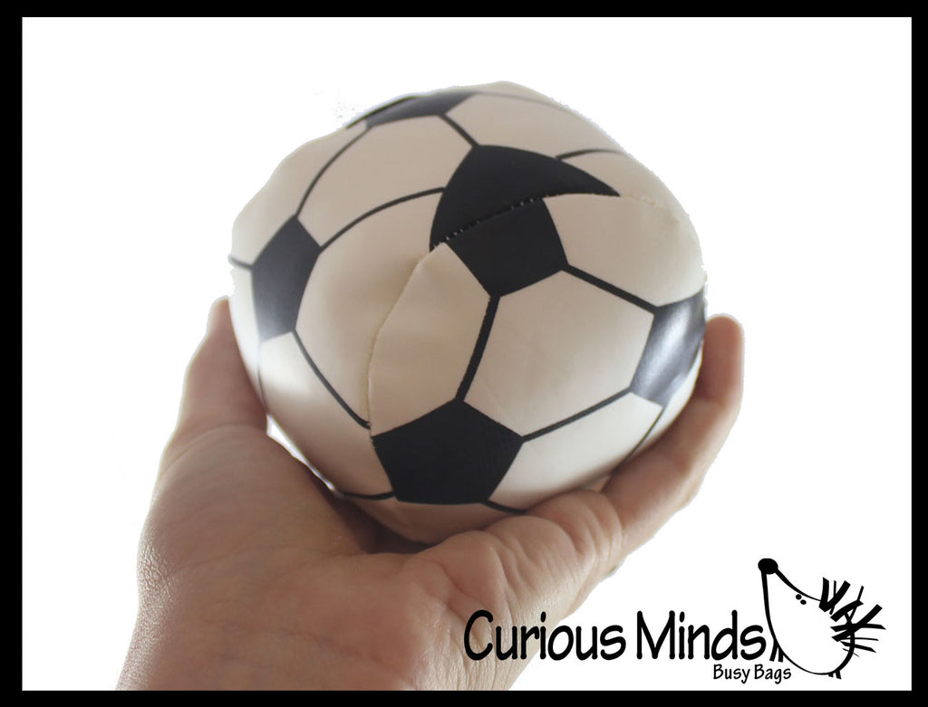 LAST CHANCE - LIMITED STOCK  - SALE - Plush 4" Soccer Ball Style Kick Balls