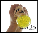 LAST CHANCE - LIMITED STOCK  - SALE -  Plush Animal Water Bead Filled Squeeze Stress Balls - Pig, Panda, Frog, Sloth, Tiger, Narwhal -  Sensory, Stress, Fidget Toy Bubble Blow