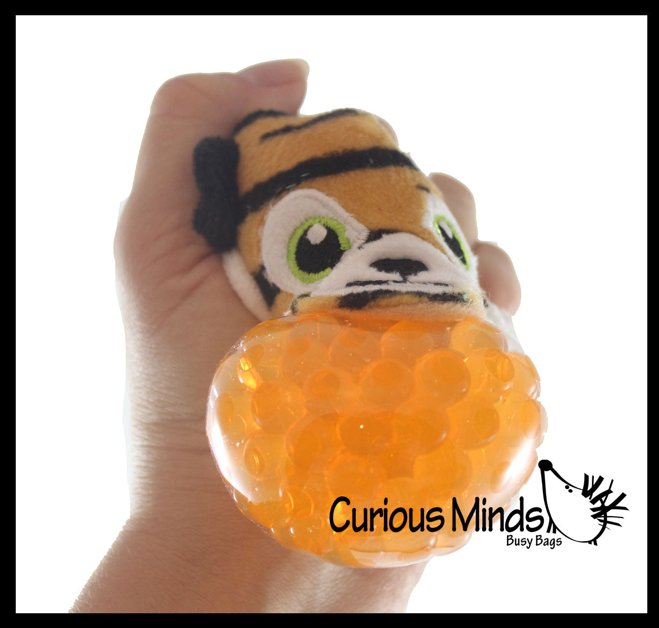 Plush Animal Water Bead Filled Squeeze Stress Balls - Pig, Panda, Frog