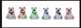 144 (12 Dozen) Polar Bear Mini Erasers - Novelty and Functional Adorable Eraser Novelty Treasure Prize, School Classroom Supply, Math Counters - Color Sorting - Party Favor