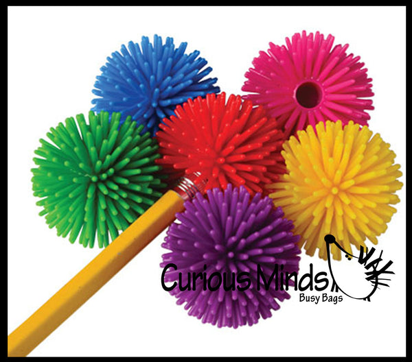 LAST CHANCE LIMITED STOCK SALE Large Hedge Ball Pencil Toppers Curious Minds Busy Bags