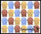 BULK - WHOLESALE - SALE -  Cute Poodle Dog Soft Fluff Doh - Filled Squeeze Stress Balls  -  Sensory, Stress, Fidget Toy Super Soft Doggy