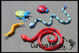 CLEARANCE - SALE - Pool Dive - Snakes, Lizards and Bug Pool and Sand Hunt Toy - Dig sift and find buried critters - Pool Dive
