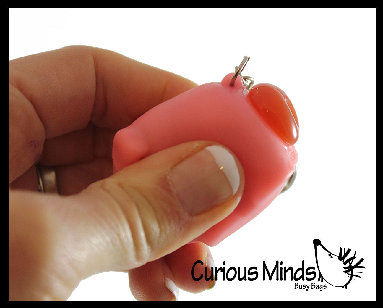 Pooping Pig Novelty Keychain - Sensory, Stress, Fidget Toy Piggy